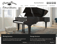 Tablet Screenshot of pianomoversextraordinaire.com